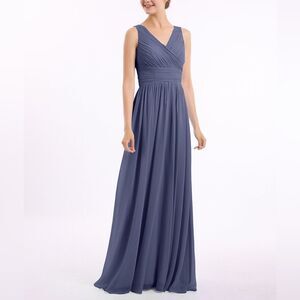 NWT Jenny Packham V Neckline Floor Length Chiffon Dress